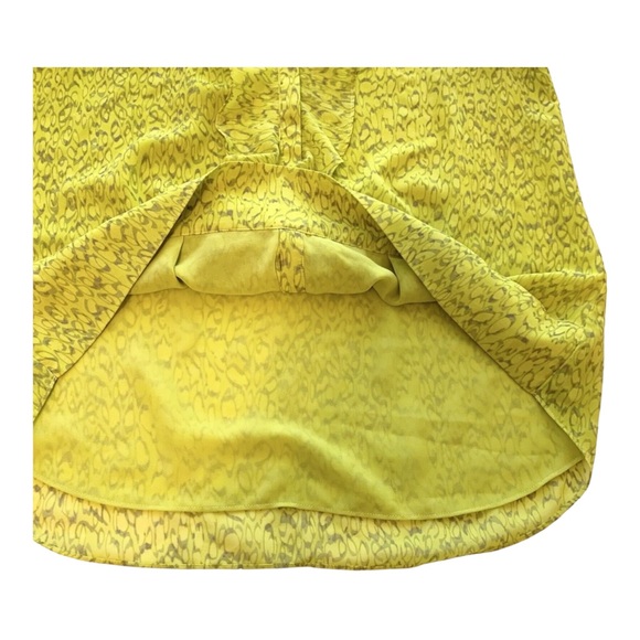 Cabi Chartreuse Ruffled Reign Blouse #3071 - Picture 6 of 11